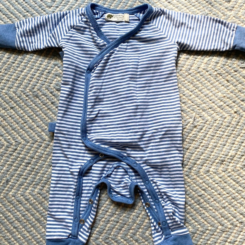 Monica and Andy size 3-6 month romper